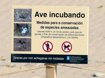 Cartel de advertencia